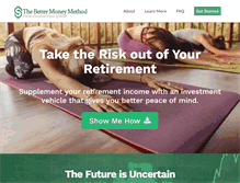 Tablet Screenshot of bettermoneymethod.com